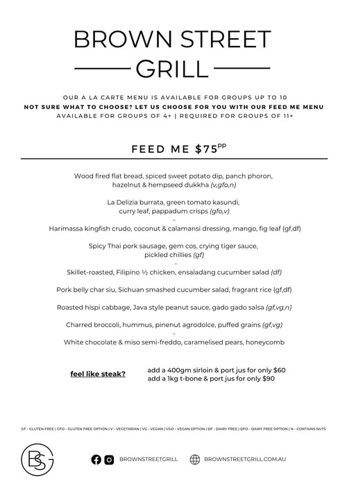 Menu | Bright Tank Brewing Co